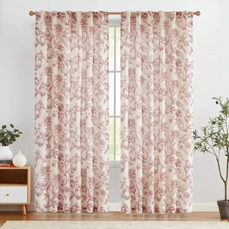 
                    
                      Vintage Pomegranate Botanical Curtains - Jinchan Home
                    
                  