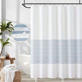 Diagonal Stripe Water-Repellent Shower Curtain - Jinchan Home