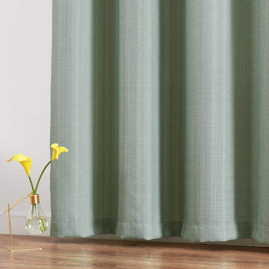 Solid Faux Linen Polyester 3-in-1 Curtains - Jinchan Home