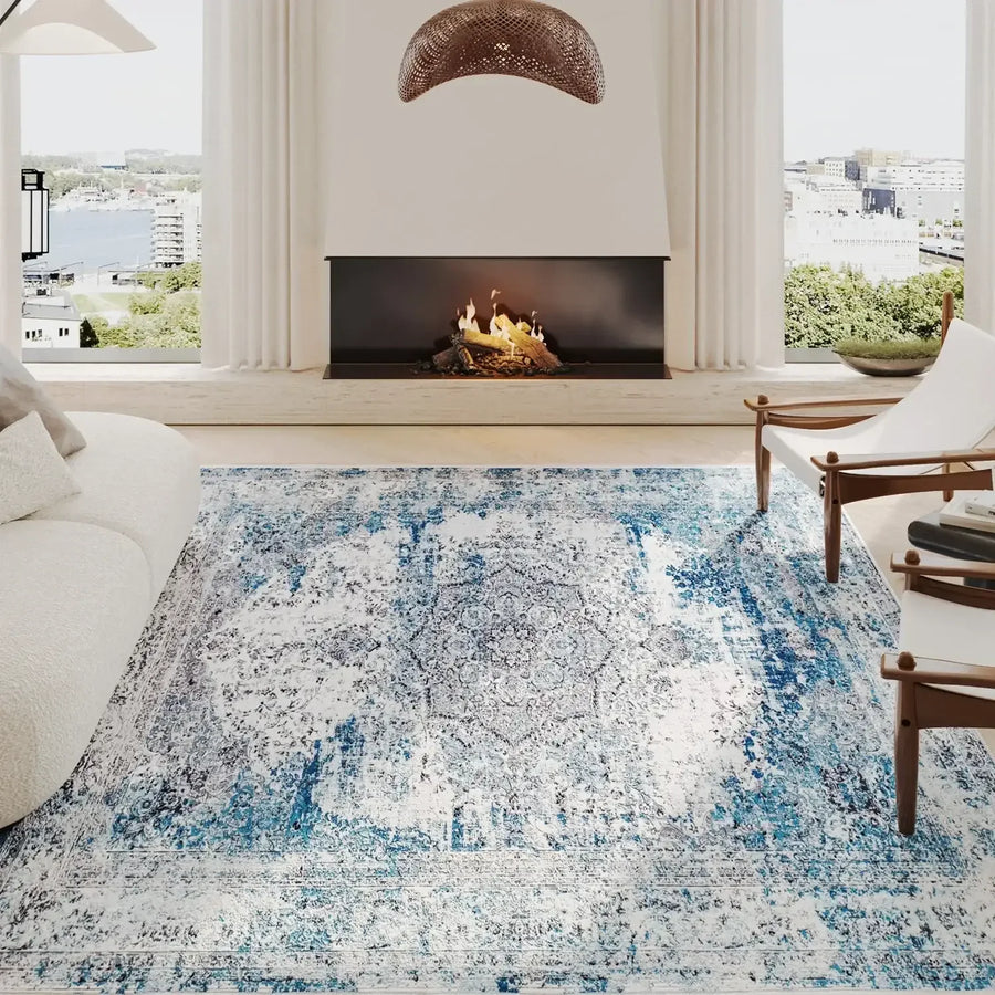 Hazy Medallion Rug - Jinchan Home