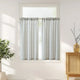
                    
                      Twill Striped Linen Blend Rod Pocket Kitchen Curtains - Jinchan Home
                    
                  