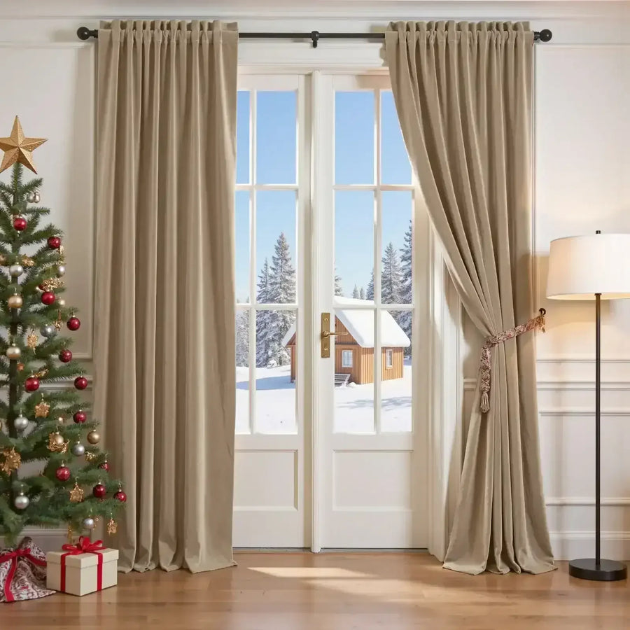 Velvet Curtain (1 Panel) - Jinchan Home
