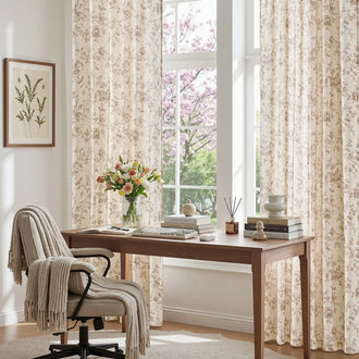 
                    
                      Amelie Floral Linen Blend Curtains - Jinchan Home
                    
                  