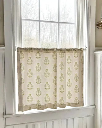 
                    
                      Cross-Weave Printed Kitchen Curtains - Jinchan Home
                    
                  