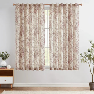
                    
                      Peony Print Linen Blend 3-in-1 Curtains - Jinchan Home
                    
                  