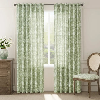 
                    
                      Artistic Botanical Floral Print Curtains - Jinchan Home
                    
                  
