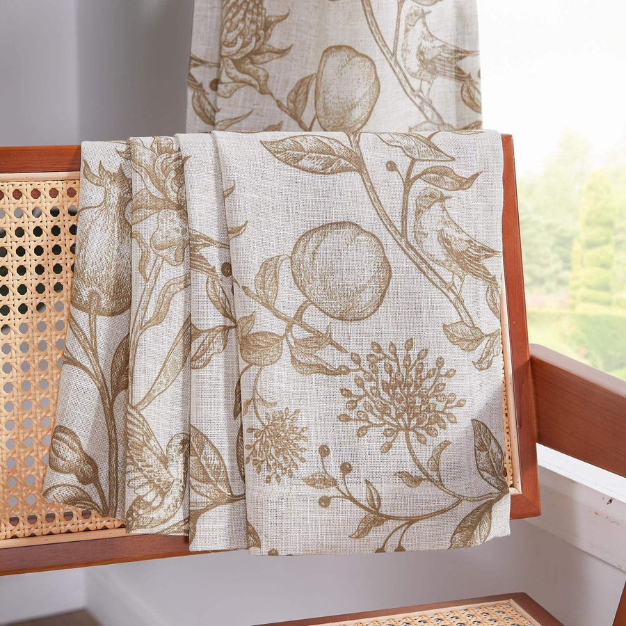 Vintage Pomegranate Botanical Curtains - Jinchan Home