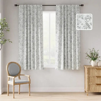 
                    
                      Vintage Bird & Botanical Sketch Curtains - Jinchan Home
                    
                  