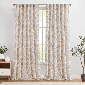 
                    
                      Pomegranate Botanical Linen Curtains - Jinchan Home
                    
                  