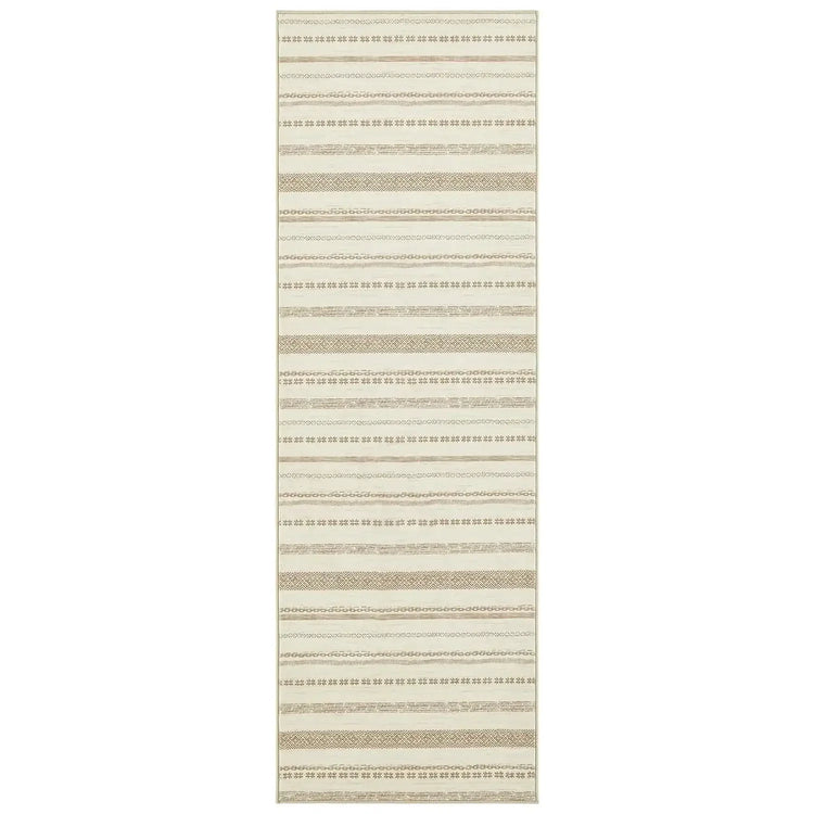 Boho Multi-Striped Geometric Area Rug - Jinchan Home