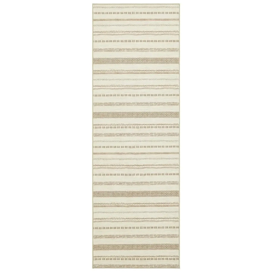 Boho Multi-Striped Geometric Area Rug - Jinchan Home
