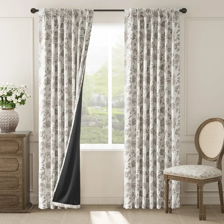 
                    
                      Floral Vine Pleated Korean Style Curtains - Jinchan Home
                    
                  