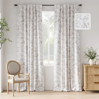 
                    
                      Vintage Bird & Botanical Sketch Curtains - Jinchan Home
                    
                  