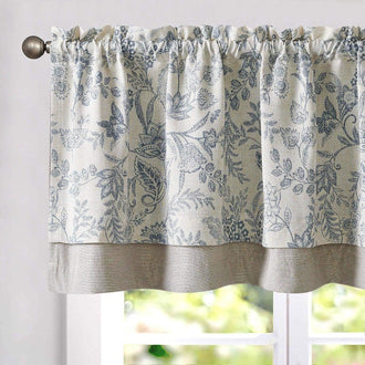 
                    
                      Vintage Botanical Scroll Double-Layer Valance - Jinchan Home
                    
                  