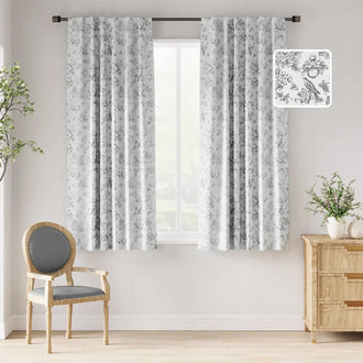 
                    
                      Vintage Bird & Botanical Sketch Curtains - Jinchan Home
                    
                  