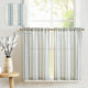 
                    
                      Twill Striped Linen Blend Rod Pocket Kitchen Curtains - Jinchan Home
                    
                  