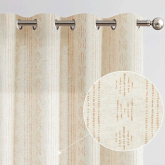Boho Geometric Stripe Curtains - Jinchan Home