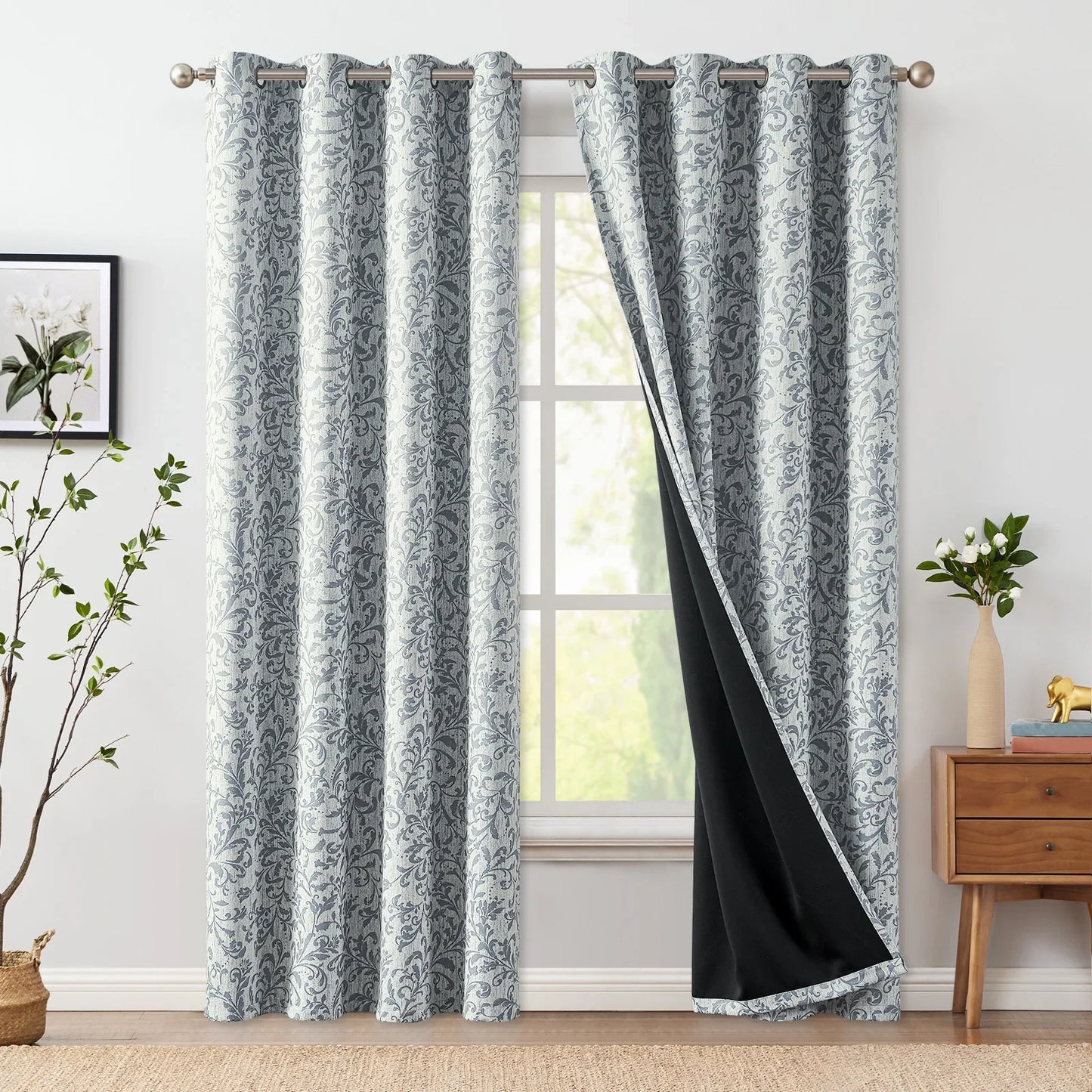 Baroque Acanthus Scroll Curtains - Jinchan Home
