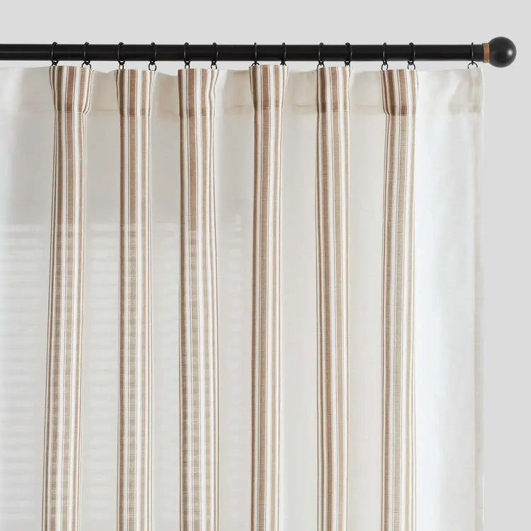 Ticking Stripe 3-in-1 Curtains - Jinchan Home