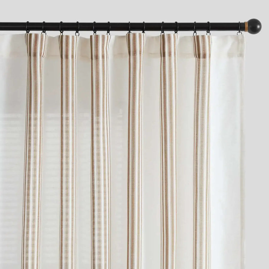 Ticking Stripe 3-in-1 Curtains - Jinchan Home
