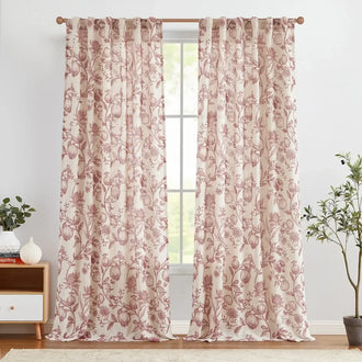 
                    
                      Pomegranate Botanical Linen Curtains - Jinchan Home
                    
                  