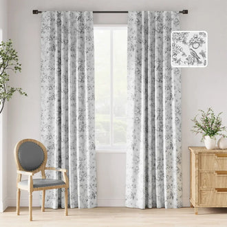 
                    
                      Vintage Bird & Botanical Sketch Curtains - Jinchan Home
                    
                  