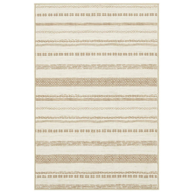Boho Multi-Striped Geometric Area Rug - Jinchan Home