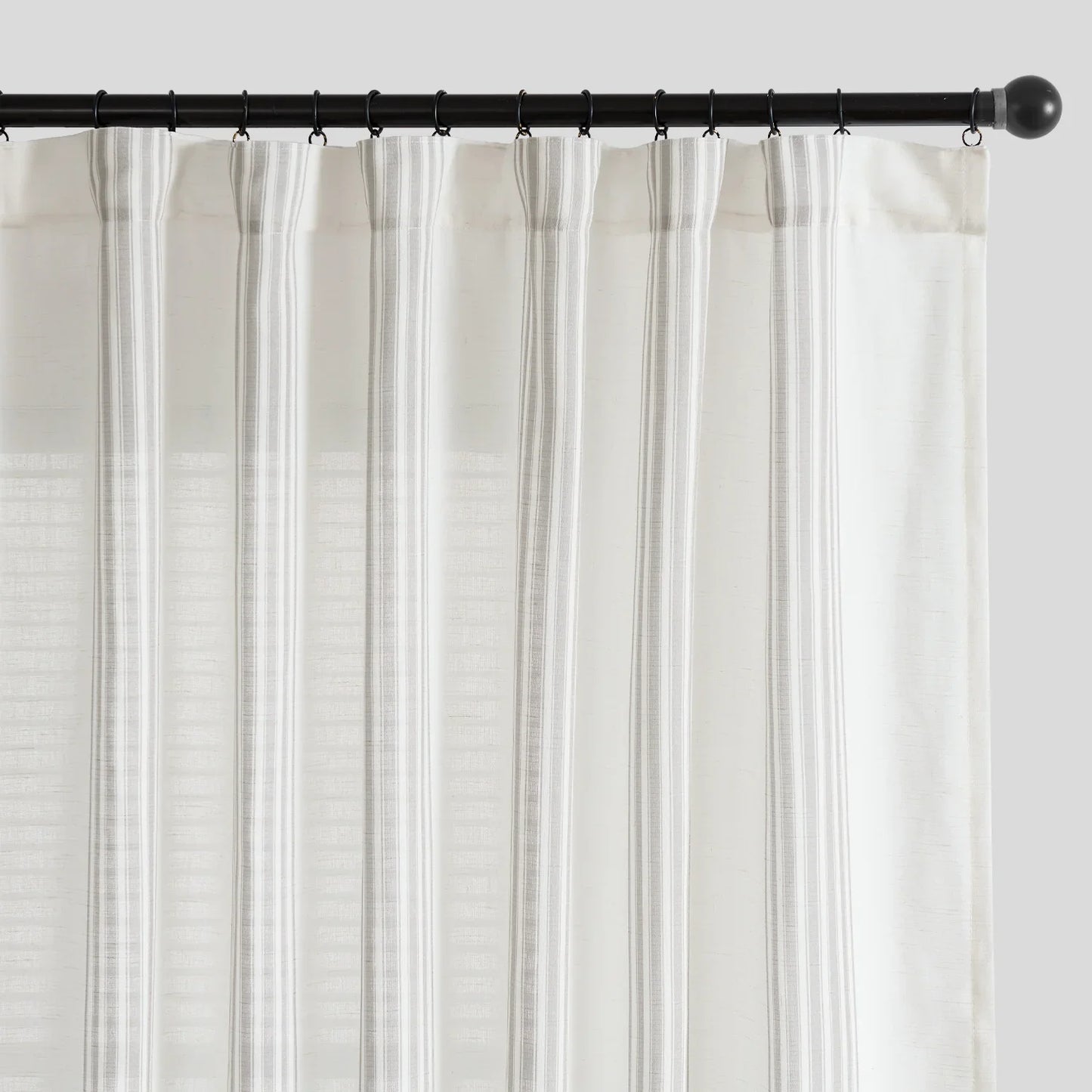 Ticking Stripe 3-in-1 Curtains - Jinchan Home