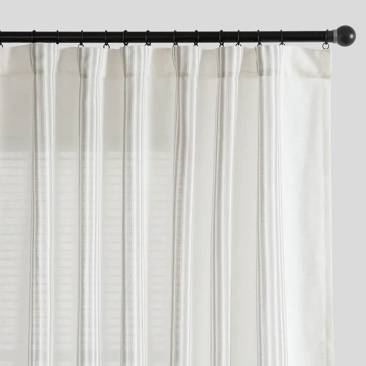 Ticking Stripe 3-in-1 Curtains - Jinchan Home