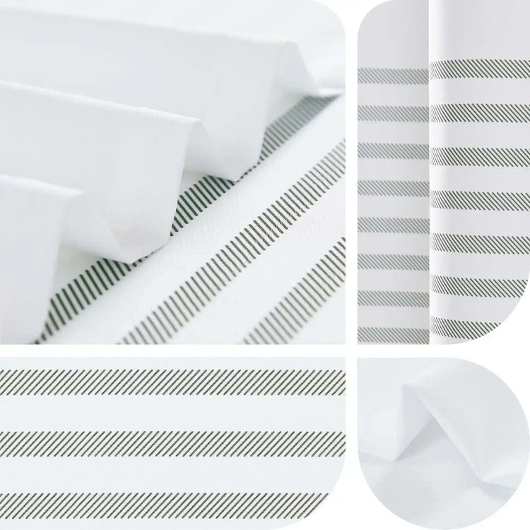 Diagonal Stripe Water-Repellent Shower Curtain - Jinchan Home