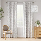 Vintage Bird & Botanical Sketch Curtains - Jinchan Home
