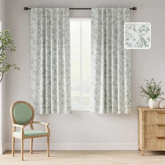 
                    
                      Vintage Bird & Botanical Sketch Curtains - Jinchan Home
                    
                  