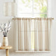 
                    
                      Twill Striped Linen Blend Rod Pocket Kitchen Curtains - Jinchan Home
                    
                  