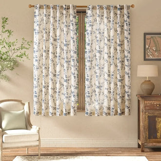 
                    
                      Vine Blossom Linen Blend Curtains - Jinchan Home
                    
                  