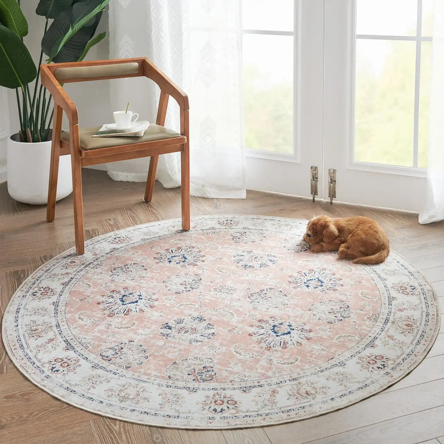 Vintage Medallion Floral Rug - Jinchan Home