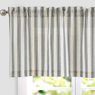 
                    
                      Twill Stripe Poly-Linen Rod-Pocket Valance - Jinchan Home
                    
                  