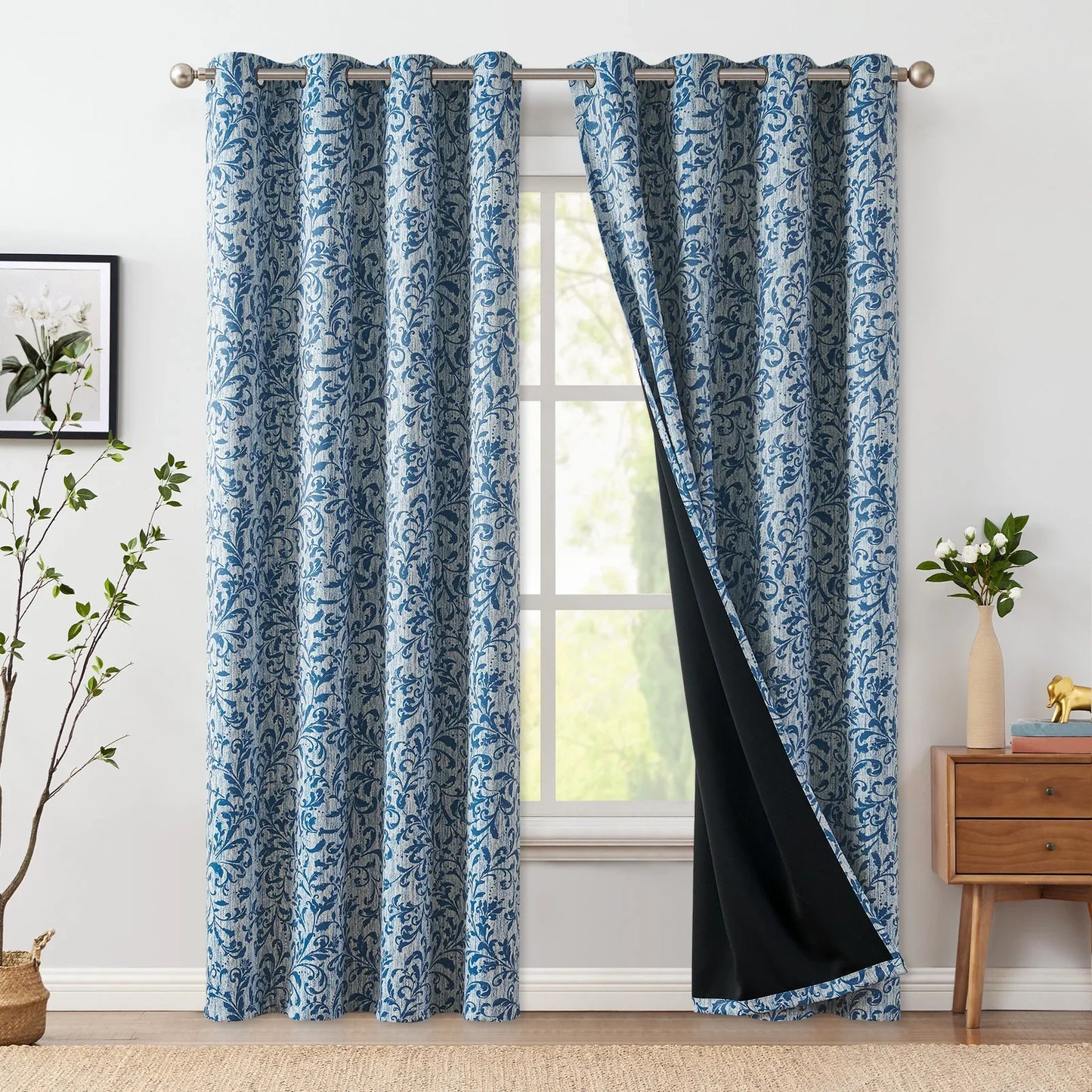 Baroque Acanthus Scroll Curtains - Jinchan Home