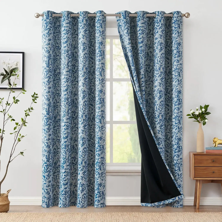 Baroque Acanthus Scroll Curtains - Jinchan Home