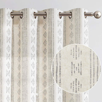Boho Geometric Stripe Curtains - Jinchan Home