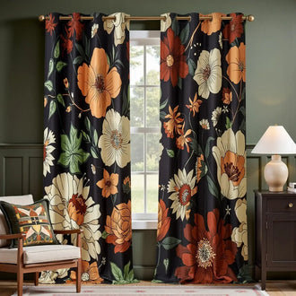 
                    
                      Hannah Floral Blackout Curtains - Jinchan Home
                    
                  
