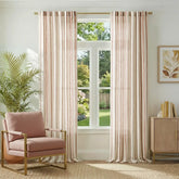Shadow Stripe Linen Blend Curtains - Jinchan Home