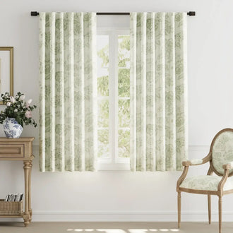 
                    
                      Vintage Line-Art Multi-Floral Vine Curtains - Jinchan Home
                    
                  