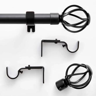 
                    
                      Modern Twist Finial Curtain Rod - Jinchan Home
                    
                  