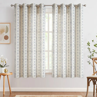 
                    
                      Boho Geometric Stripe Curtains - Jinchan Home
                    
                  