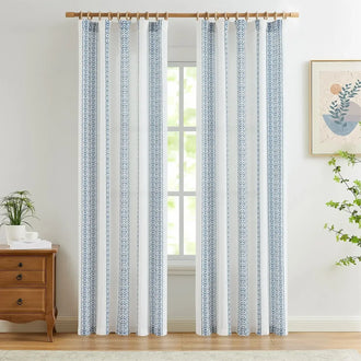 
                    
                      Boho Geometric Jacquard Striped Curtains - Jinchan Home
                    
                  