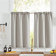 
                    
                      Faux Linen Solid Kitchen Curtains - Jinchan Home
                    
                  