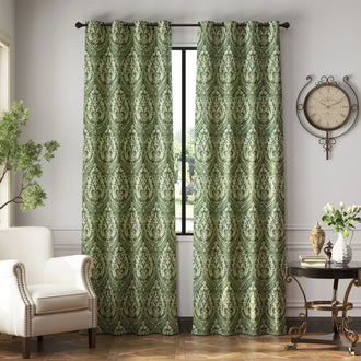 
                    
                      Damask Pattern Grommet Curtains - Jinchan Home
                    
                  