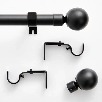 
                    
                      Classic Ball Finial Curtain Rod - Jinchan Home
                    
                  