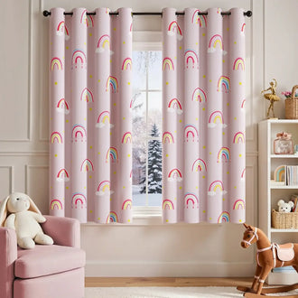 
                    
                      Kids Rainbow Print Blackout Curtains - Jinchan Home
                    
                  