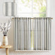 
                    
                      Twill Striped Linen Blend Rod Pocket Kitchen Curtains - Jinchan Home
                    
                  